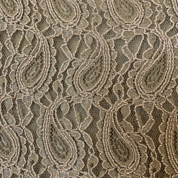 Pretty Angel Brown Mocha Small asymmetrical Crystal Lace Fairy Goth Blouse NWT - Picture 10 of 14